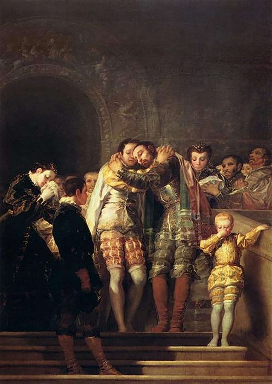 Francisco de Goya - San Francisco de Borja se despide de su familia 
