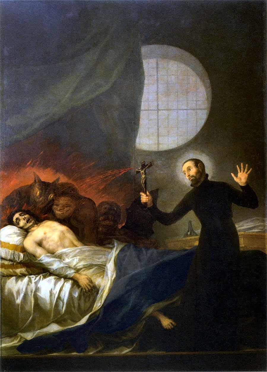 Francisco de Goya - San Francisco de Borja asistiendo a un moribundo 