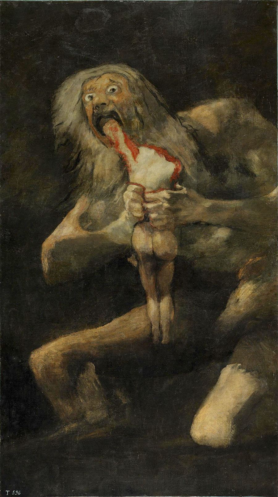 Francisco de Goya - Saturno devorando a un hijo 