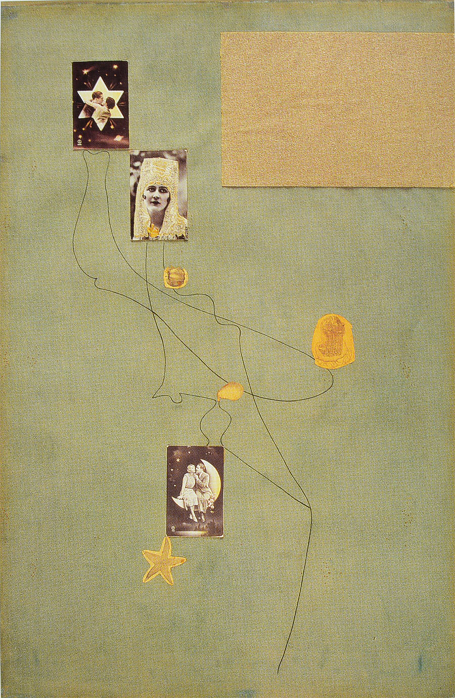 Miró - Dibujo-collage 