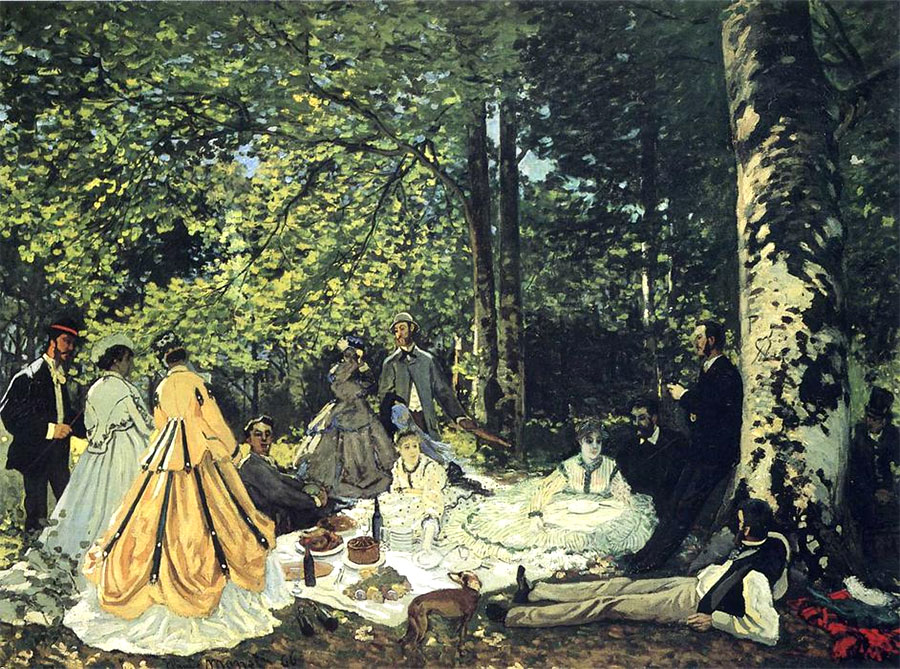 Claude Monet - Comida en la hierba 