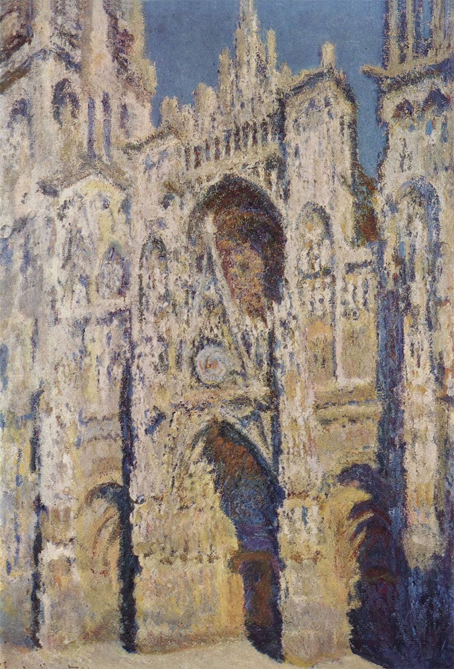 Claude Monet - La catedral de Rouen a pleno sol 