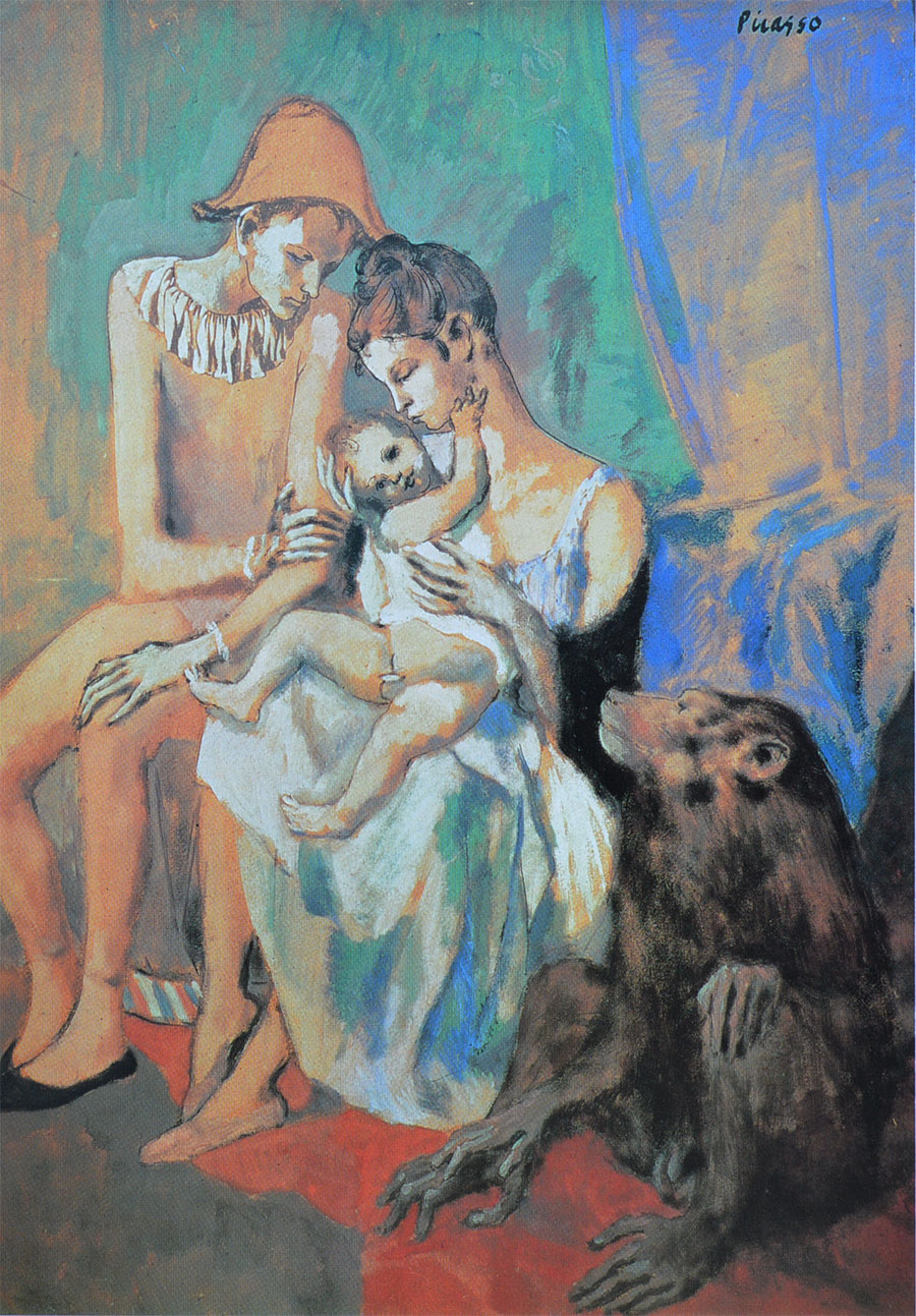 Picasso - Familia de acrobatas con mono