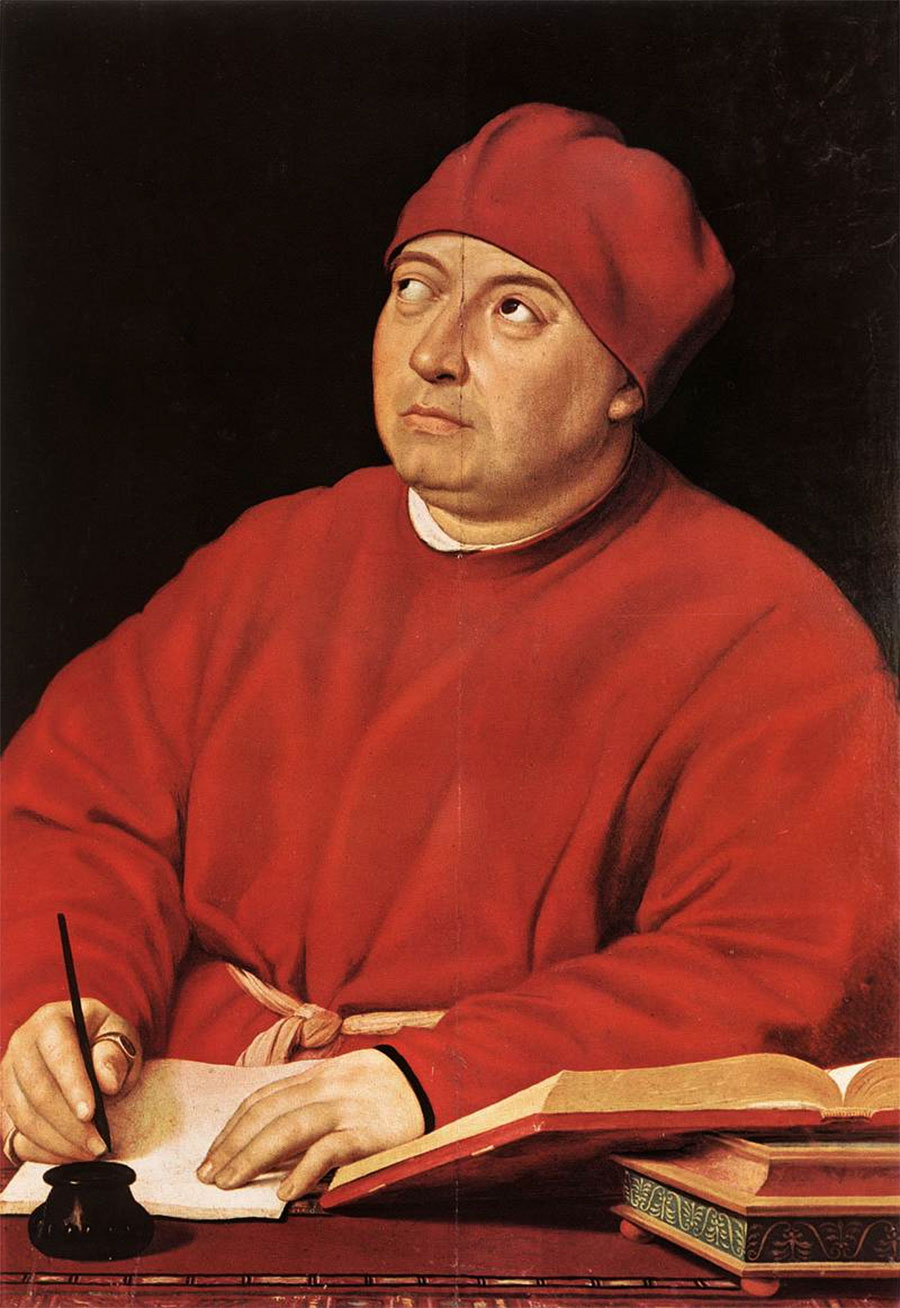 Rafael Sanzio - Retrato de Tommaso Inghirami, llamado Fedra Inghirami 