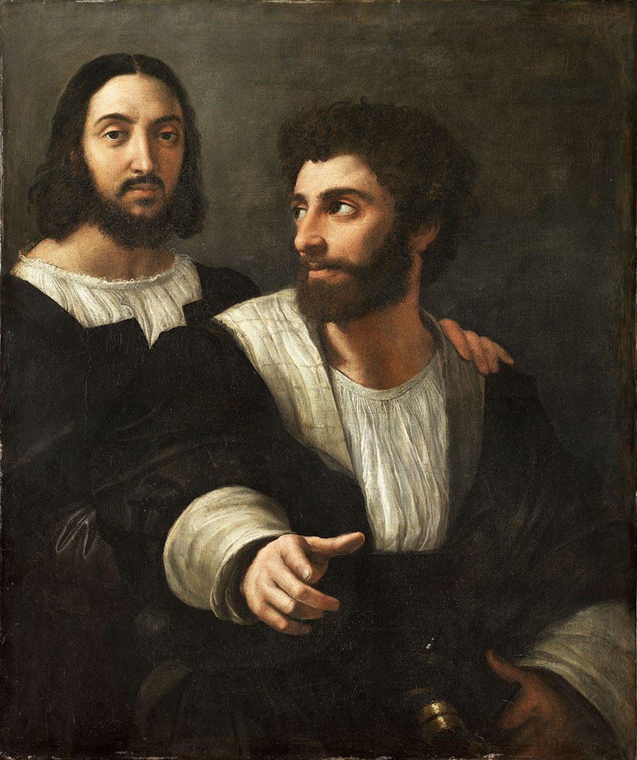 Rafael Sanzio - Autorretrato con un amigo 