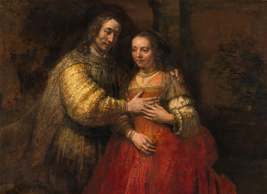 Rembrandt - Isaac y Rebeca (La novia judía) 