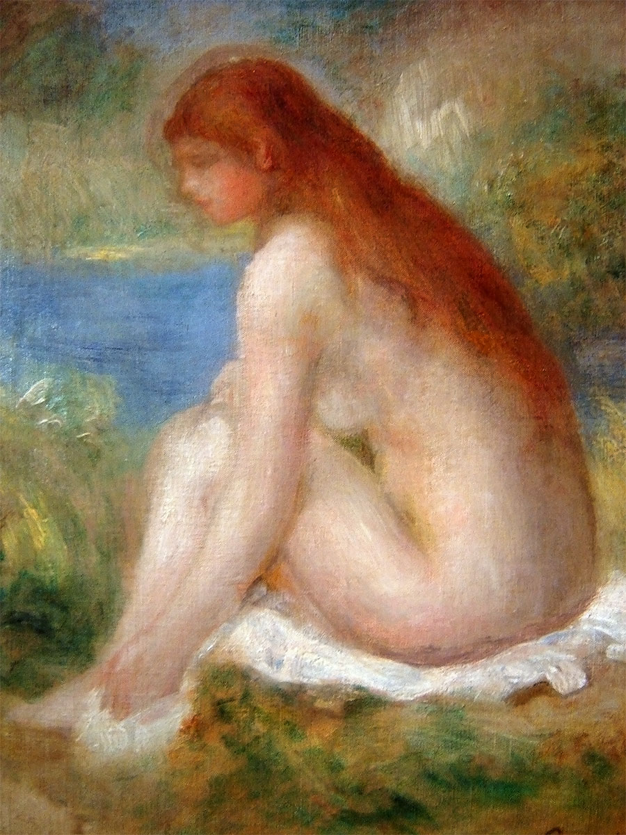 Pierre-Auguste Renoir - Mujer desnuda sentada 