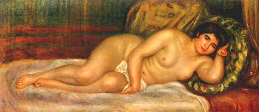 Pierre-Auguste Renoir - Mujer desnuda tendida 