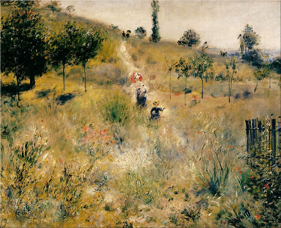 Pierre-Auguste Renoir - El sendero en la hierba alta 