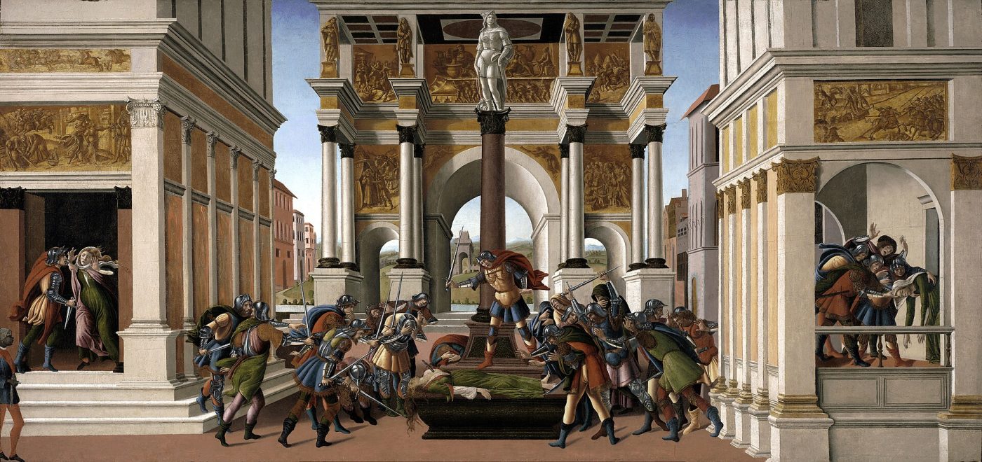 Historias de Lucrecia – Sandro Botticelli, 1500-1504, Renacimiento italiano