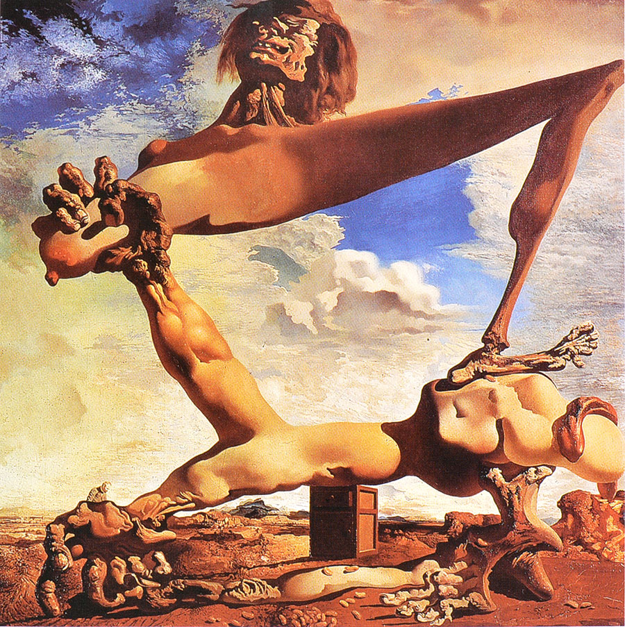 Dalí - Construcción blanda con judías cocidas Premonición de la guerra civil 