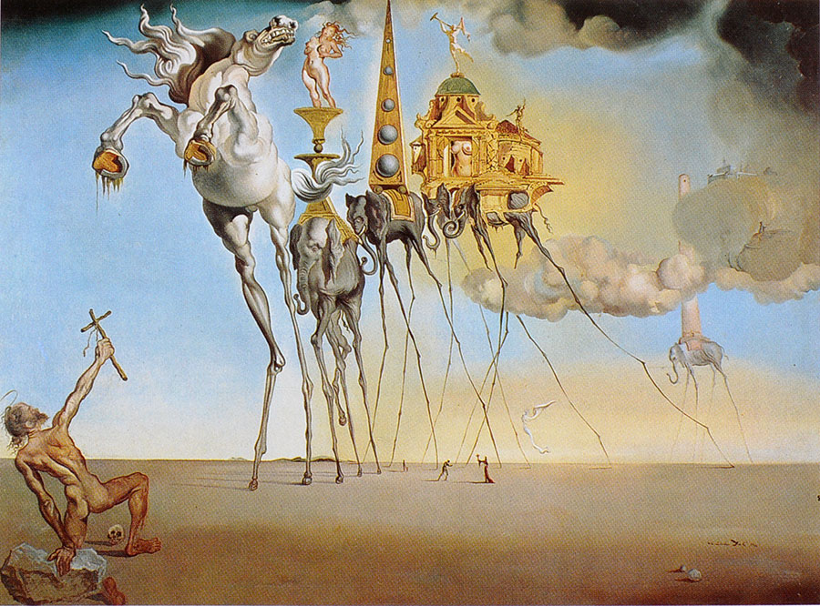 Dalí - La tentación de san Antonio 