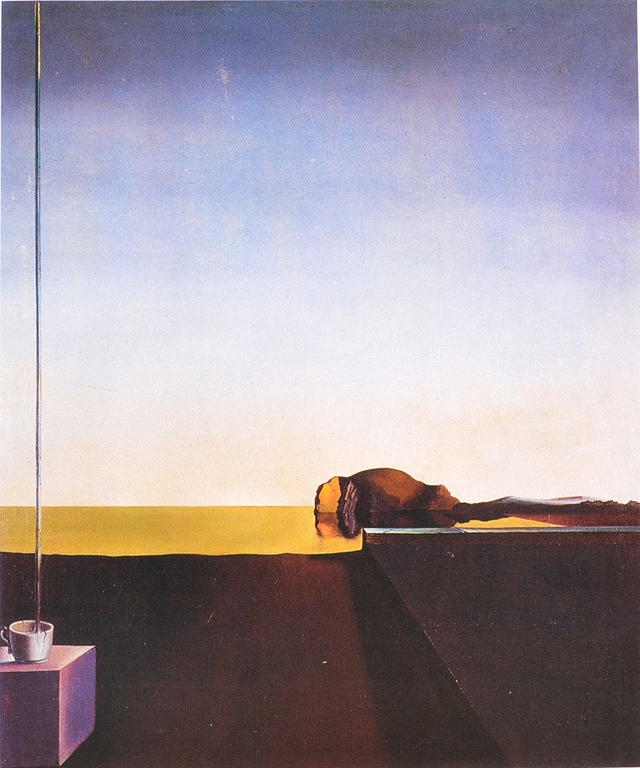 Dalí - El verdadero cuadro de la Isla ele los muertos de Arnold Bácklin a la hora del Ángelus 