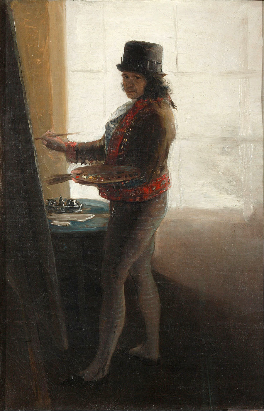 Francisco de Goya - Autorretrato en el taller 