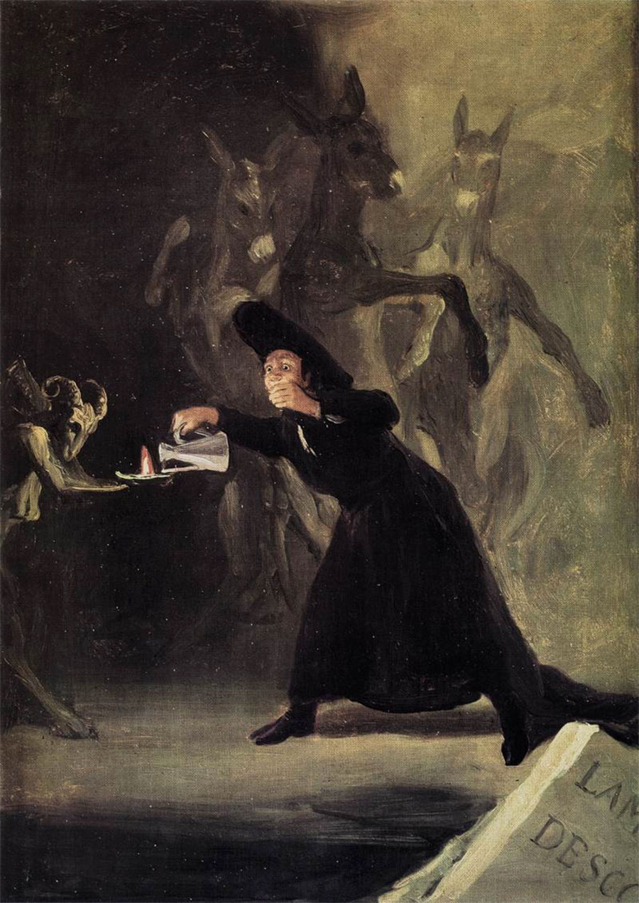 Francisco de Goya - La lámpara del diablo 