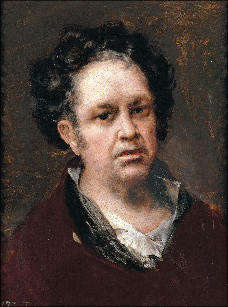 Francisco de Goya - Autorretrato (Firmado en el ángulo inferior izquierdo)