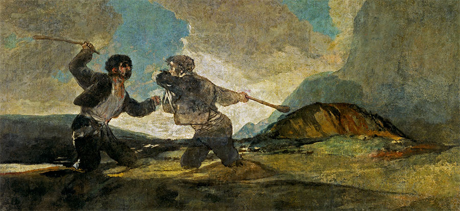 Francisco de Goya - Lucha a garrotazos 