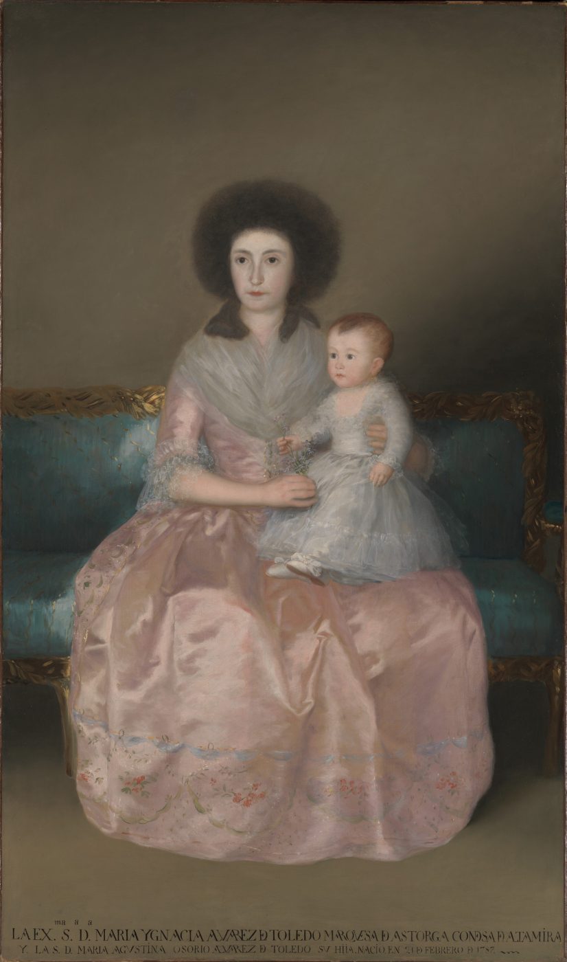 Condesa de Altamira y su hija María Agustina – Francisco de Goya, 1787-88, Romanticismo