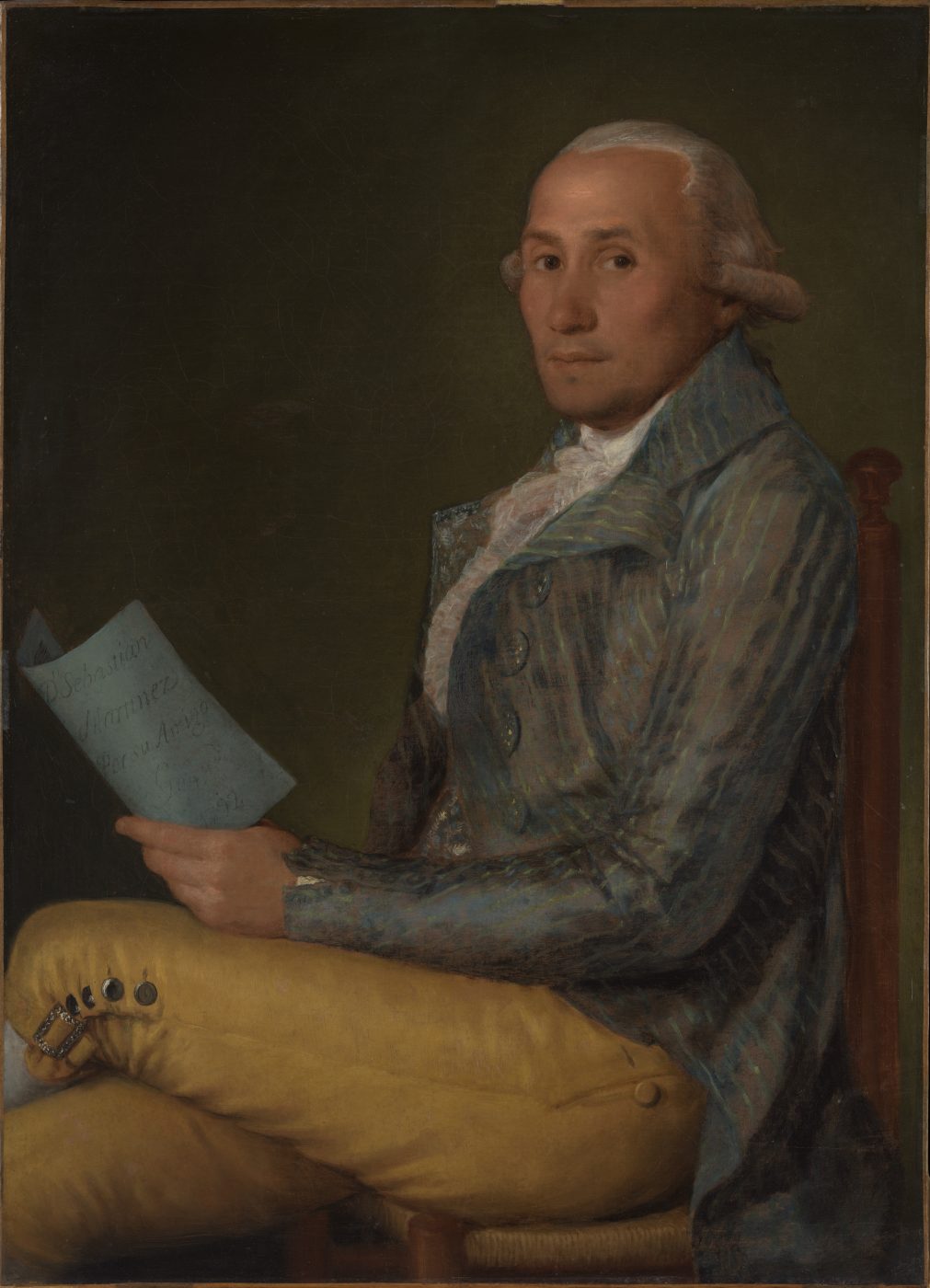 Retrato de Sebastián Martínez y Pérez – Francisco de Goya, 1792, Romanticismo