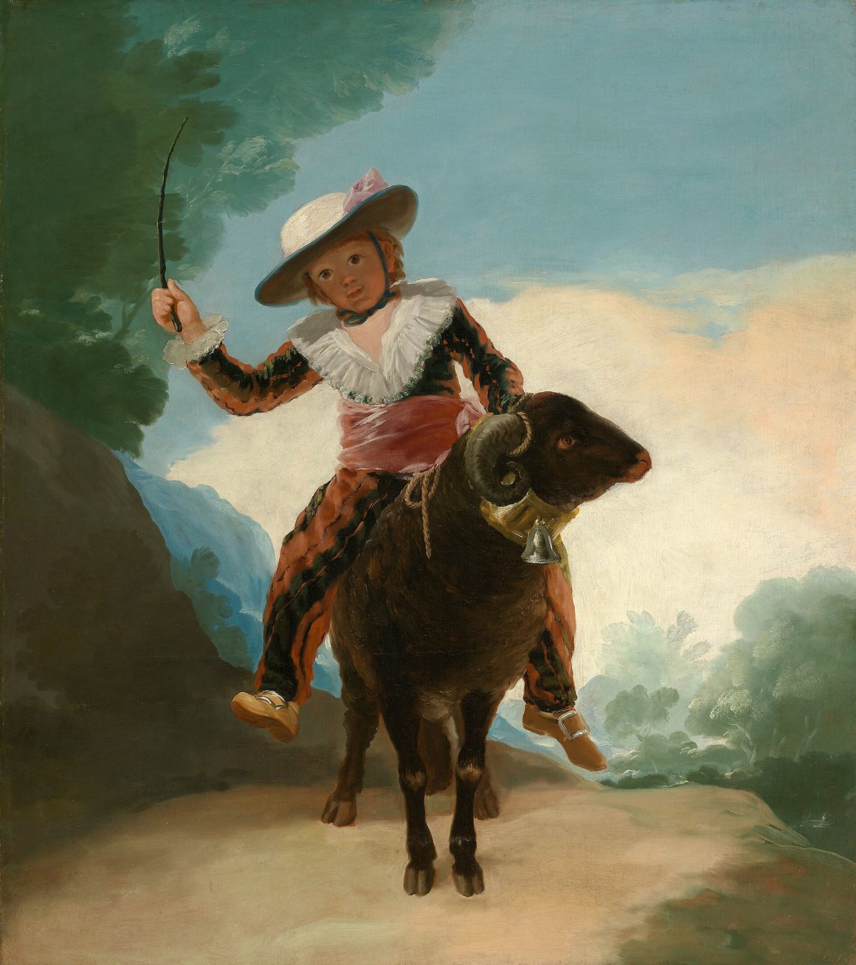 Niño montando un carnero – Francisco de Goya, 1786-87, Romanticismo