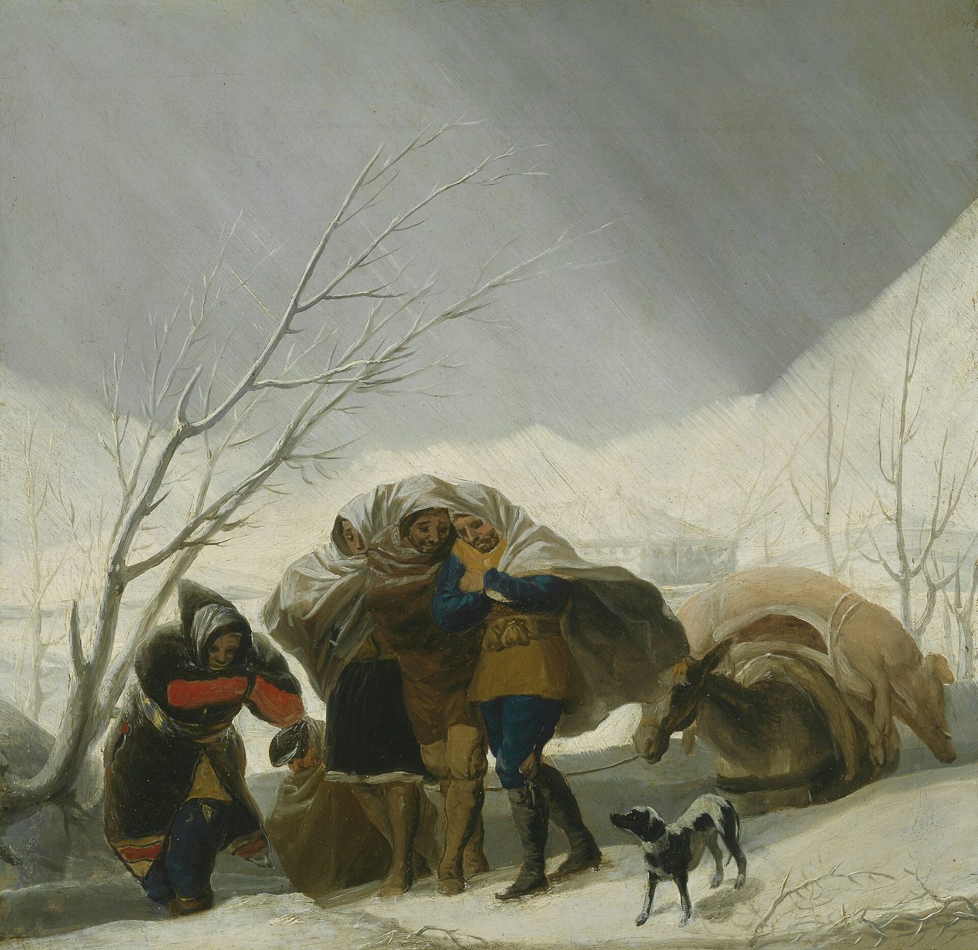 Escena de invierno – Francisco de Goya, hacia 1786, Romanticismo