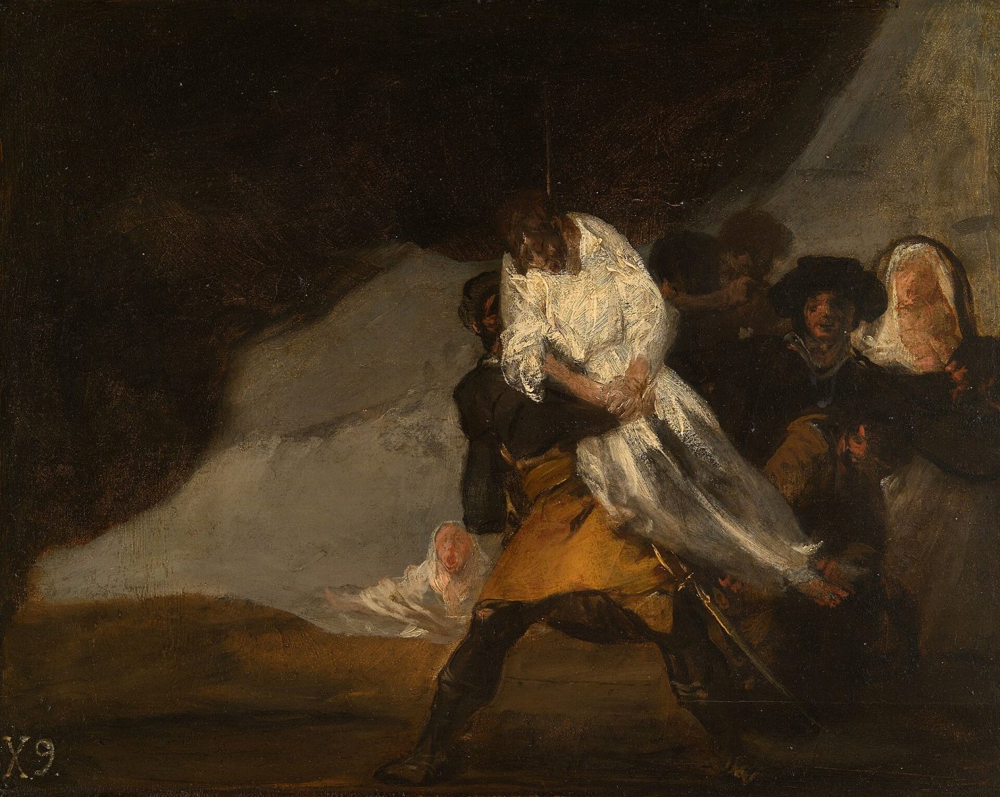 El monje colgado – Francisco de Goya, hacia 1810, Romanticismo