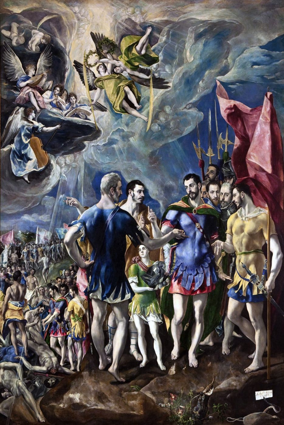 El martirio de san Mauricio – El Greco, 1580-1582, Manierismo