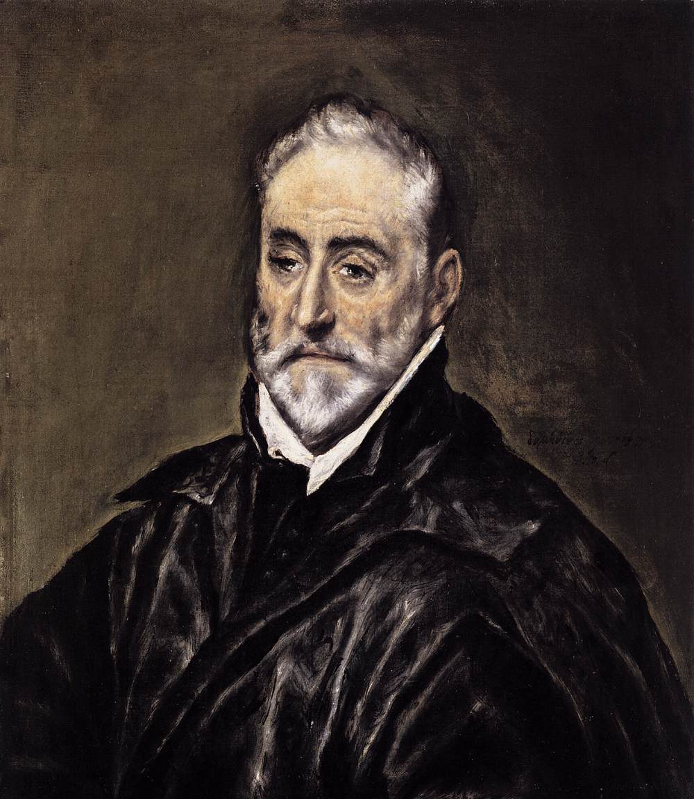 Retrato de Antonio de Covarrubias – El Greco, hacia 1600, Manierismo