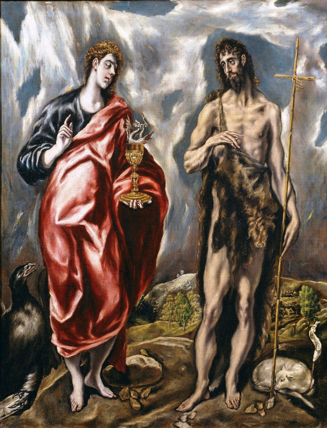 San Juan Bautista y san Juan Evangelista – El Greco, 1606-1607, Manierismo