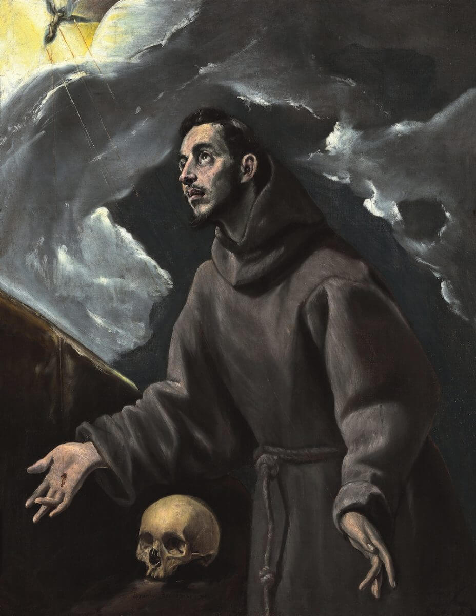 San Francisco recibiendo los estigmas – El Greco, hacia 1580, Manierismo