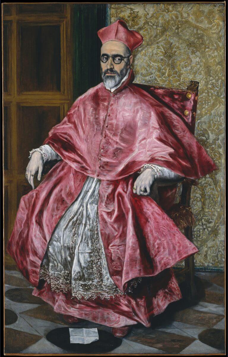 Un cardenal (supuesto Niño de Guevara) – El Greco, 1600-1601, Manierismo