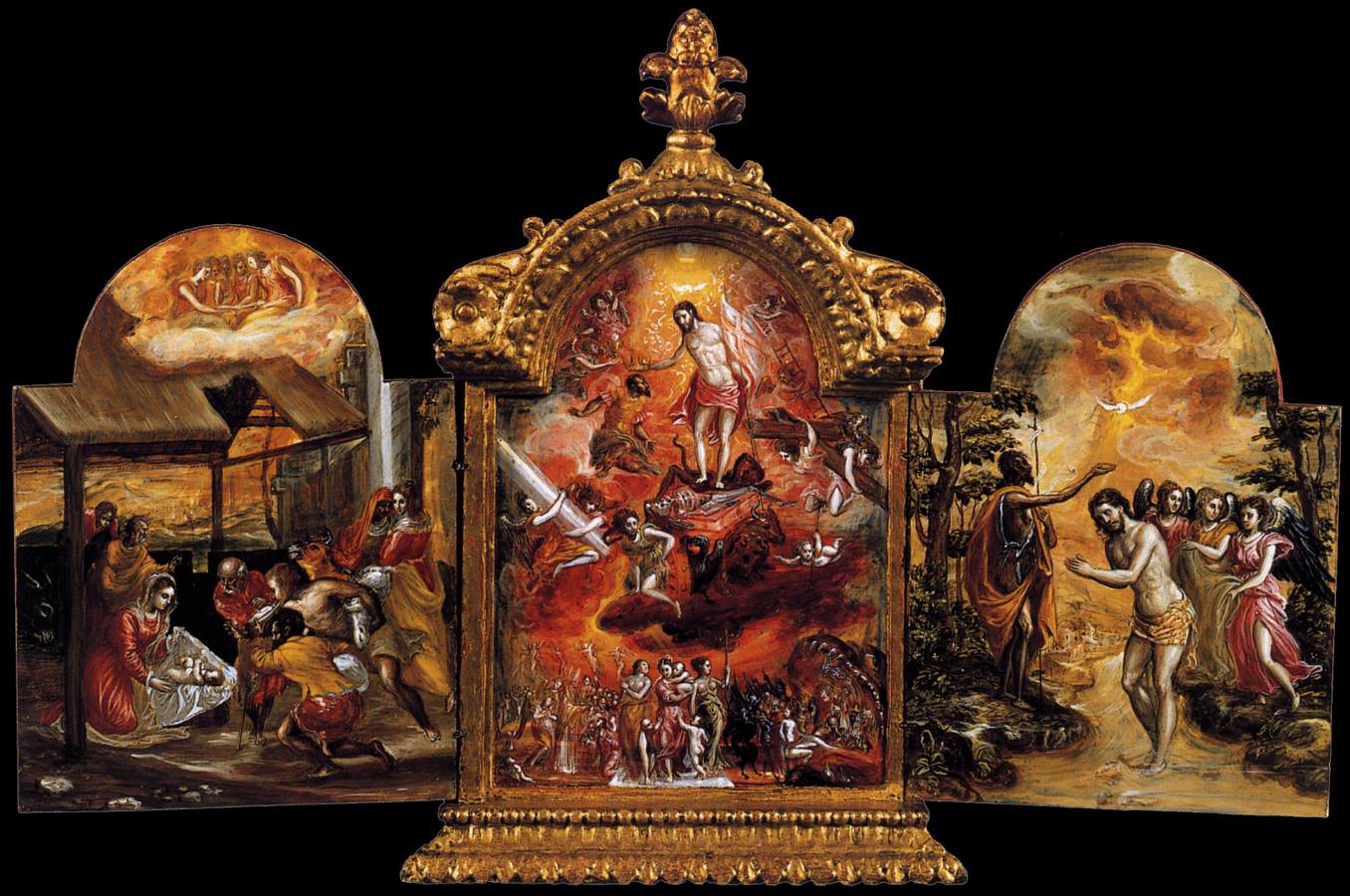 Tríptico de Módena (recto) – El Greco, 1567-1569, Manierismo