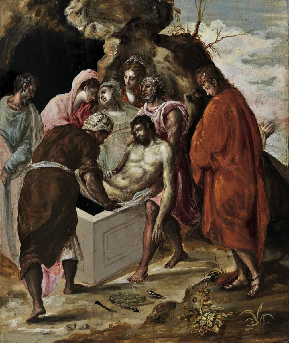 El entierro de Cristo – El Greco, 1569-1570, Manierismo