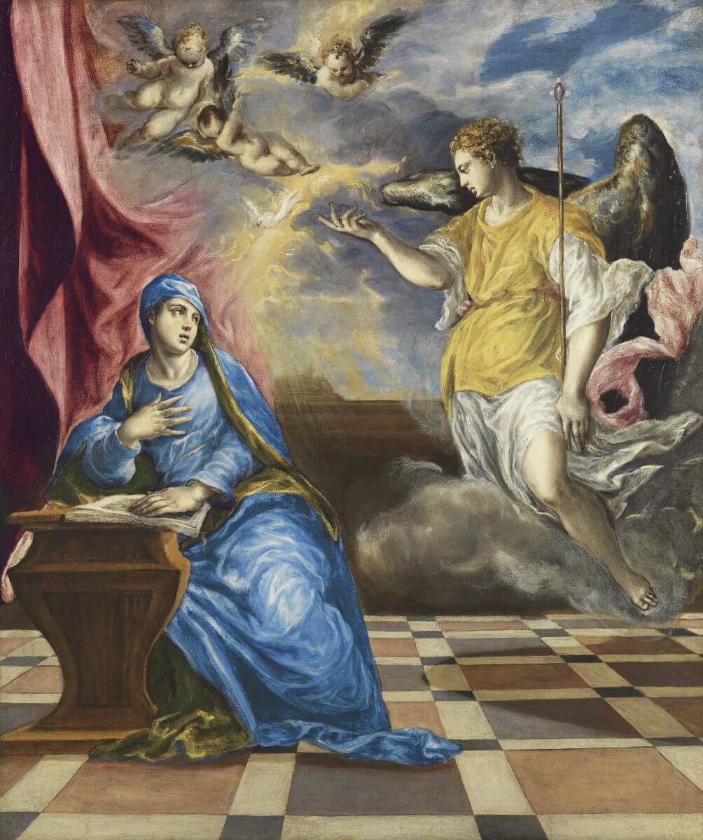 La Anunciación – El Greco, 1573-1576, Manierismo