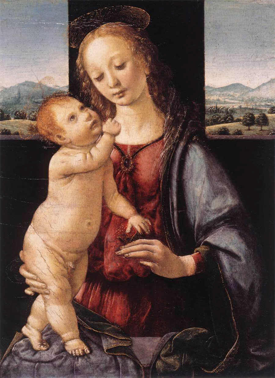 Leonardo da Vinci - Virgen de la Granada (Madonna Dreyfus) 