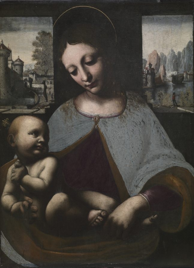 Virgen y niño – Leonardo da Vinci, hacia 1500, Alto Renacimiento