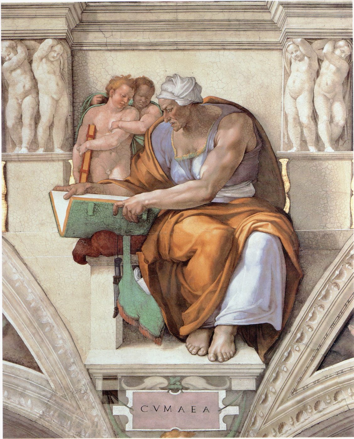 La Sibila de Cumas – Miguel Ángel, 1510, Alto Renacimiento
