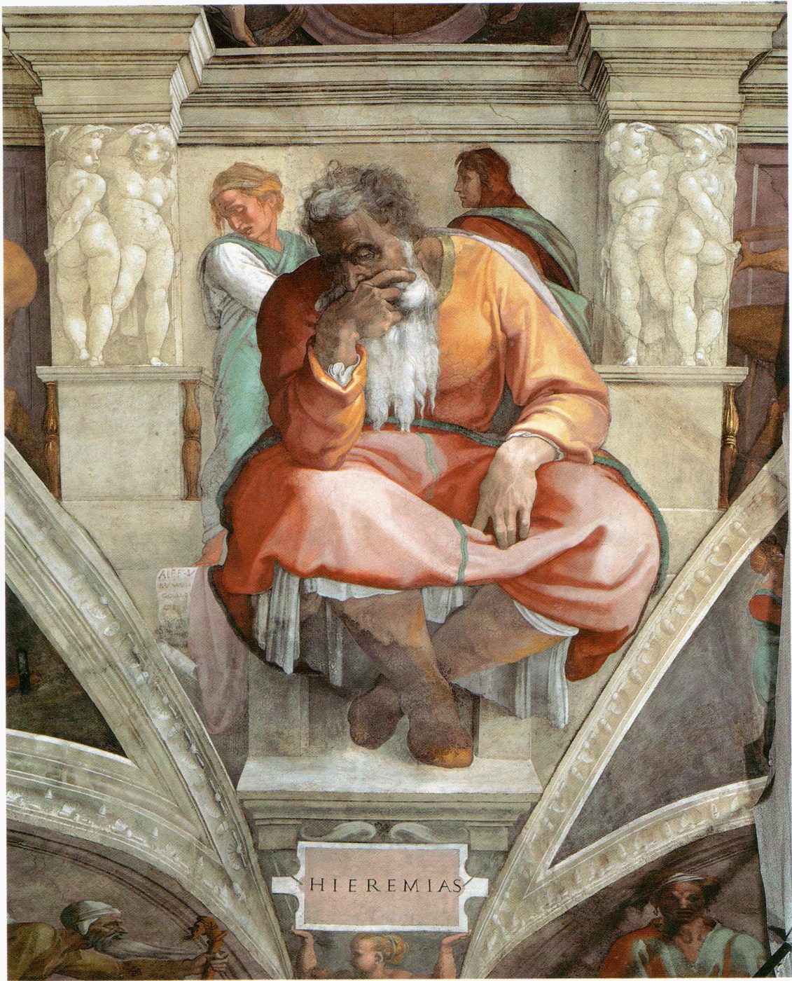 El Profeta Jeremías – Miguel Ángel, 1511, Alto Renacimiento