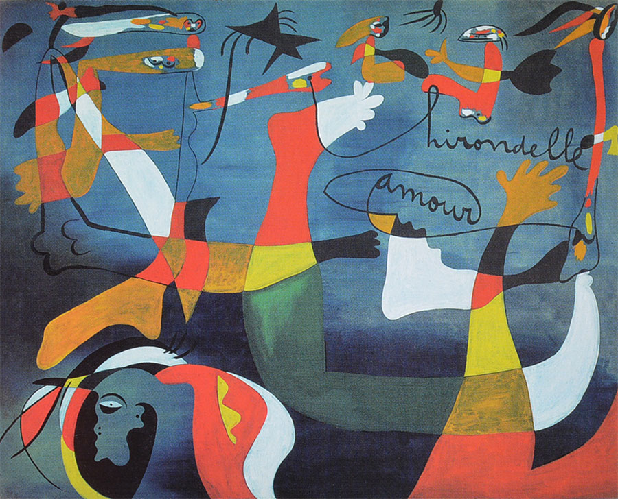 Miró - Golondrina - amor (Estudio para tapiz) 