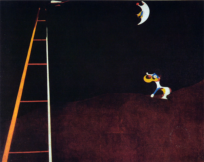 Miró - Perro ladrando a la luna