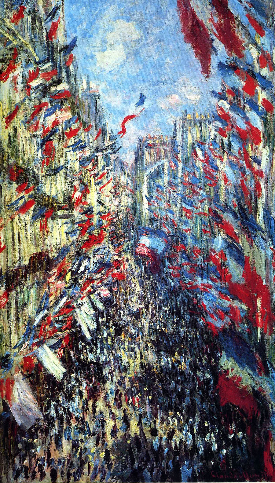 Claude Monet - La Rue Montorgueil de París. Fiesta del 30 de junio de 1878 