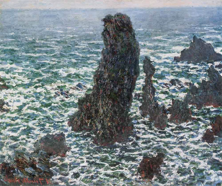 Claude Monet - Arrecifes en Belle-Ile (Las agujas de Port-Coton) 