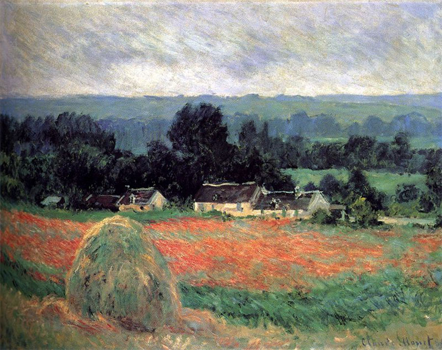 Claude Monet - Almiar en Giverny 