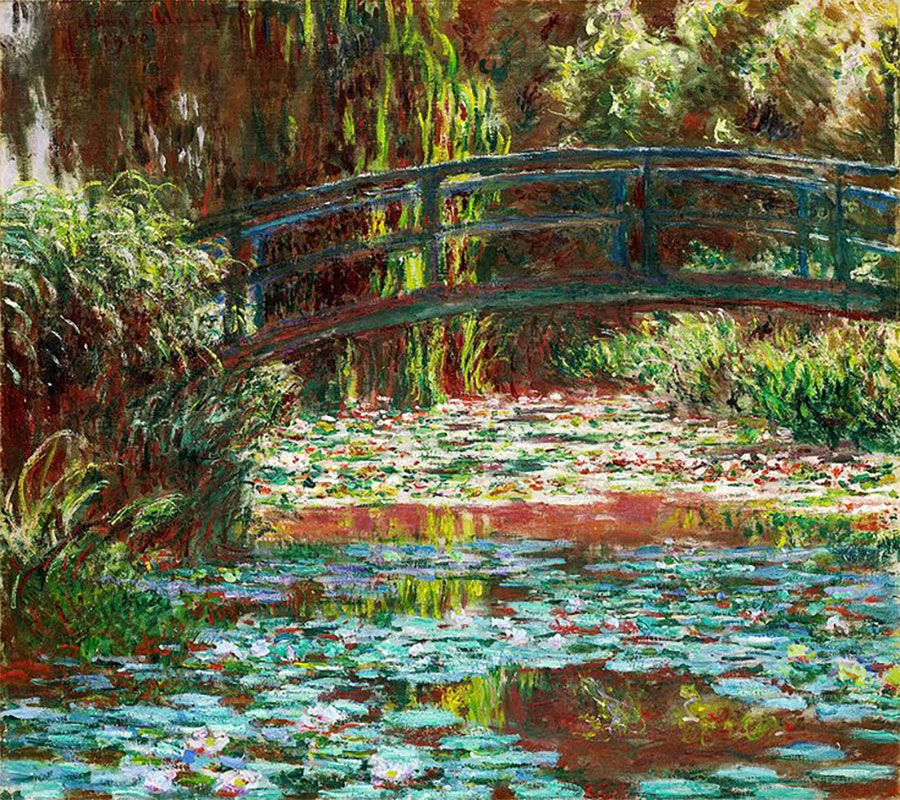 Claude Monet - El estanque de los nenúfares, armonía rosa 