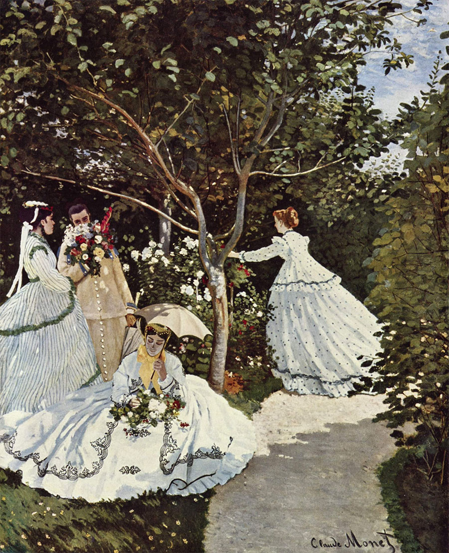 Claude Monet - Mujeres en el jardin 