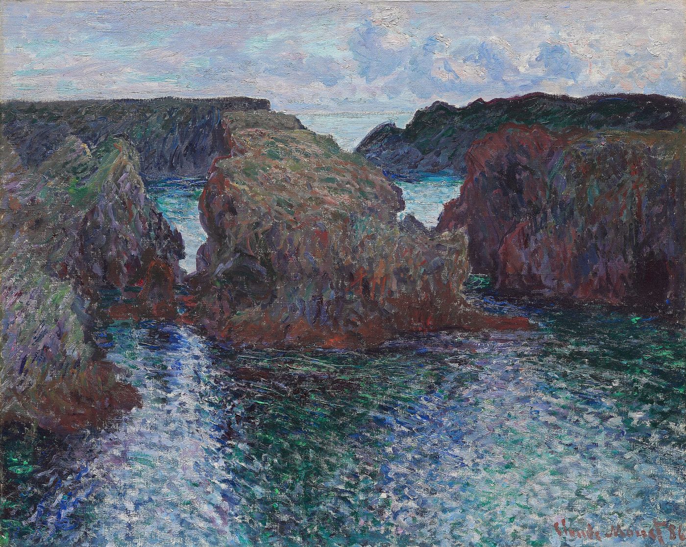 Claude Monet - Rocas en Port-Goulphar Belle-Île