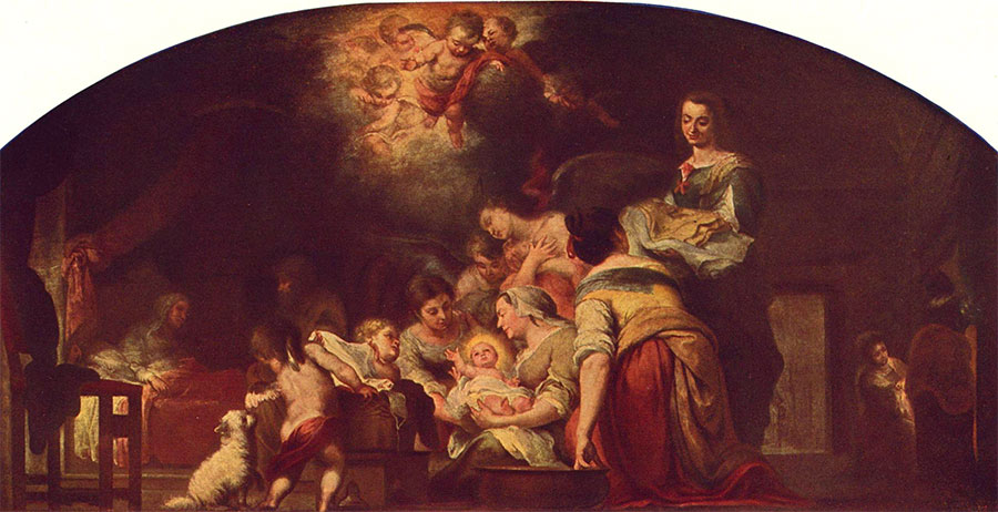 Bartolomé Esteban Murillo - El Nacimiento de la Virgen 