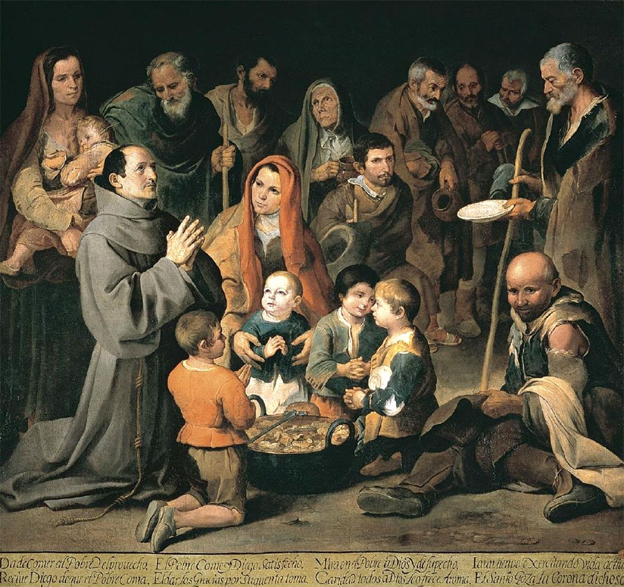 Bartolomé Esteban Murillo - San Diego dando de comer a los pobres 