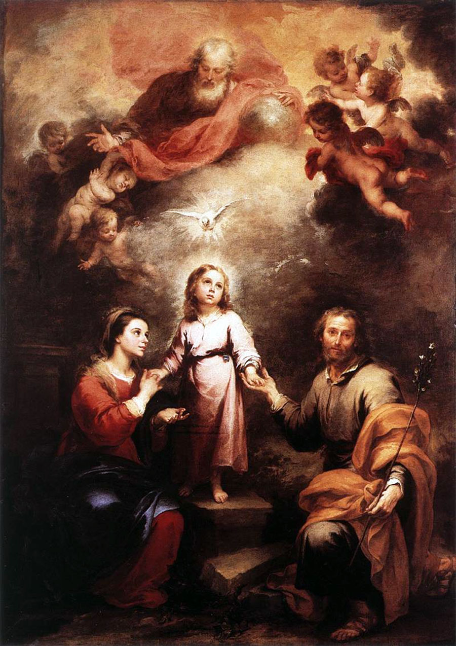 Bartolomé Esteban Murillo - Las dos Trinidades 