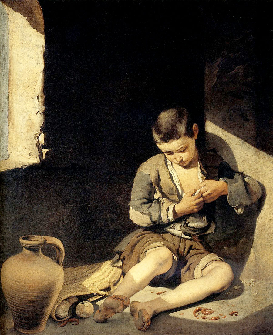 Bartolomé Esteban Murillo - Niño espulgándose 